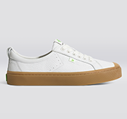 OCA Low 低筒 高級皮革運動鞋 白色 橡膠底