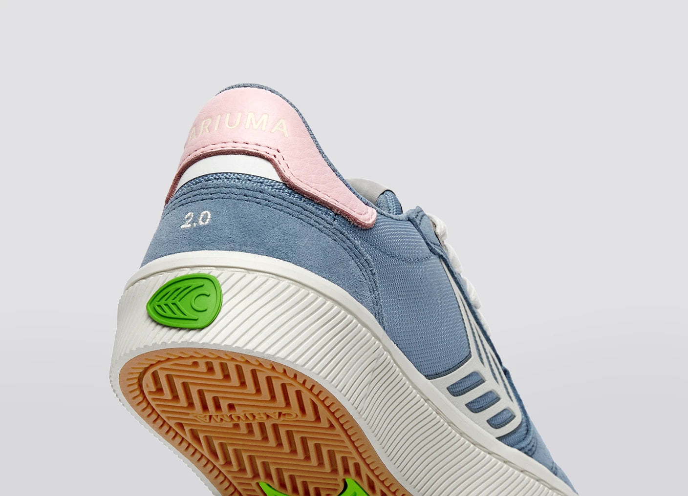 CATIBA PRO 2.0 經典厚底滑板運動鞋 灰藍 玫粉