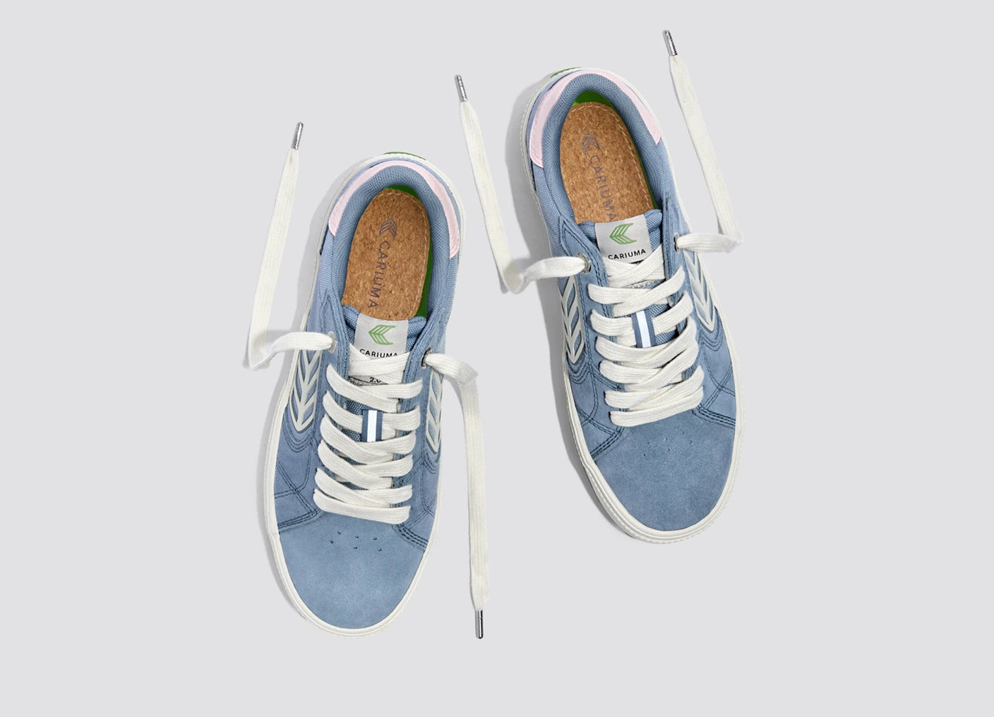 CATIBA PRO 2.0 經典厚底滑板運動鞋 灰藍 玫粉