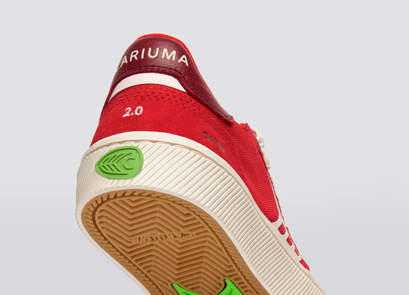 CATIBA PRO 2.0 經典厚底滑板運動鞋 紅色