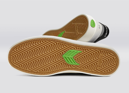 CATIBA PRO 2.0 經典厚底滑板運動鞋 煙灰白 黑色