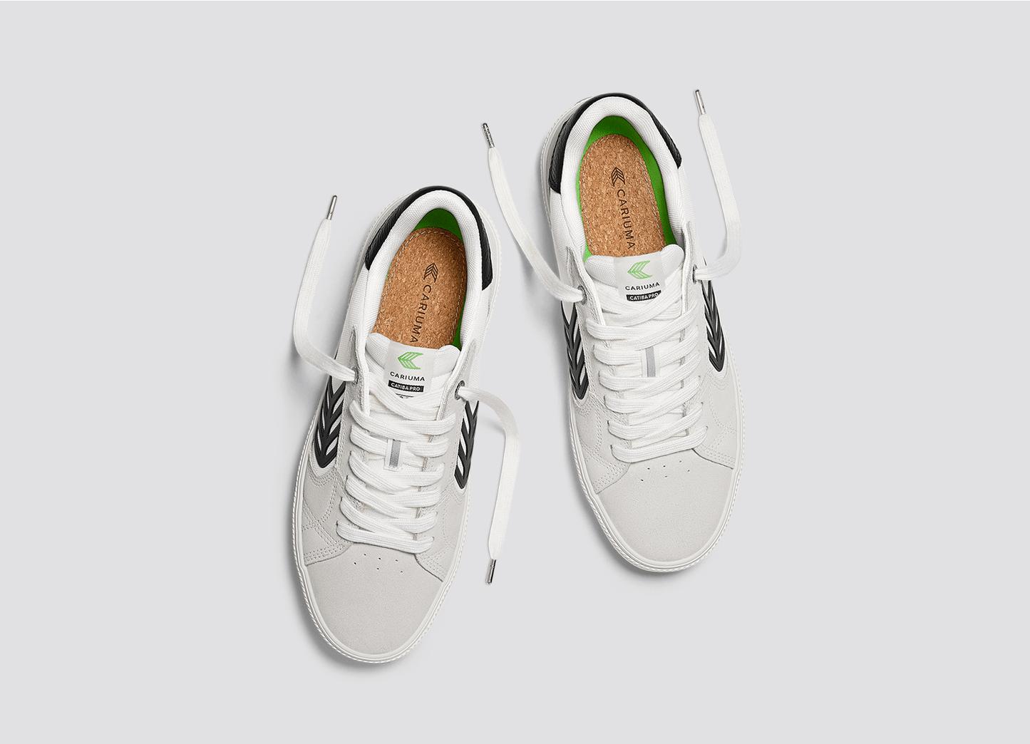 CATIBA PRO 2.0 經典厚底滑板運動鞋 煙灰白 黑色