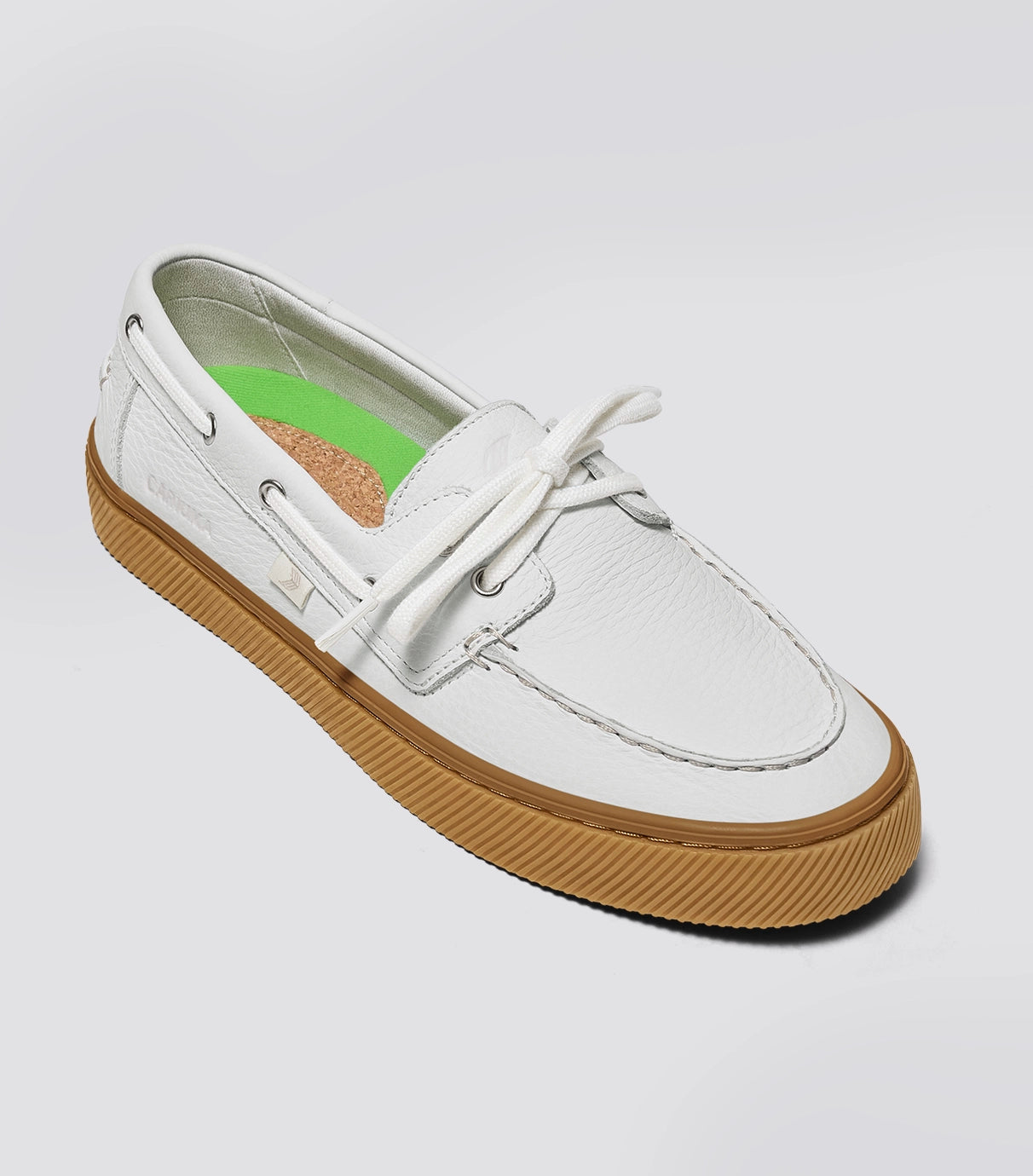 Mare  高級皮革 帆船鞋 白色