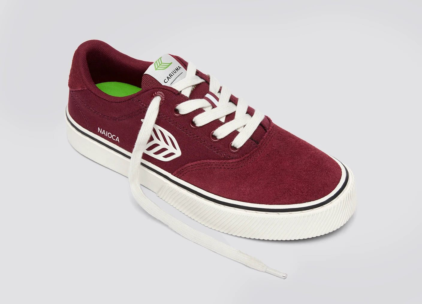 NAIOCA PRO 經典滑板運動鞋 酒紅色