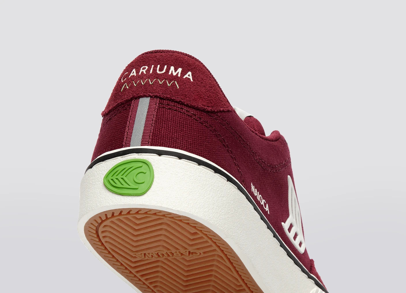 NAIOCA PRO 經典滑板運動鞋 酒紅色