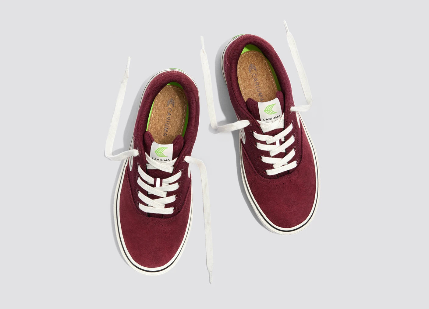 NAIOCA PRO 經典滑板運動鞋 酒紅色