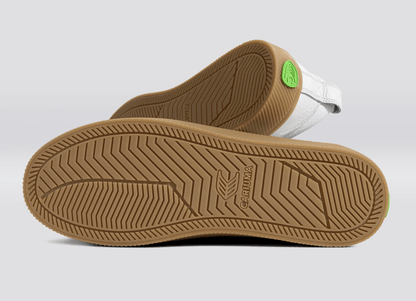 OCA Low 低筒 高級皮革運動鞋 白色 橡膠底