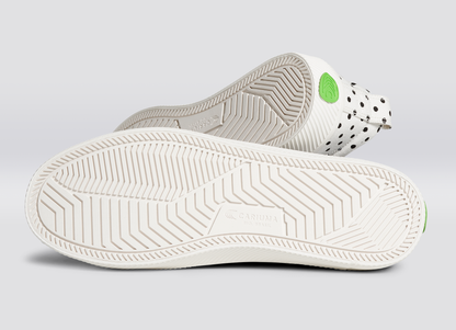 OCA Low White Canvas Black Polka Dots Sneaker