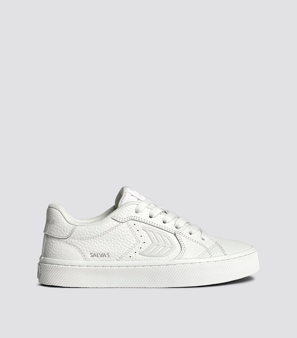 SALVAS 經典 高級皮革運動鞋 白色