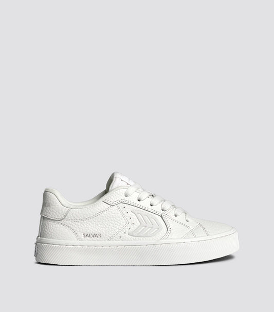SALVAS 經典 高級皮革運動鞋 白色