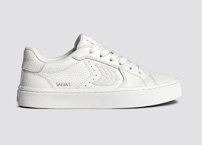 SALVAS 經典 高級皮革運動鞋 白色