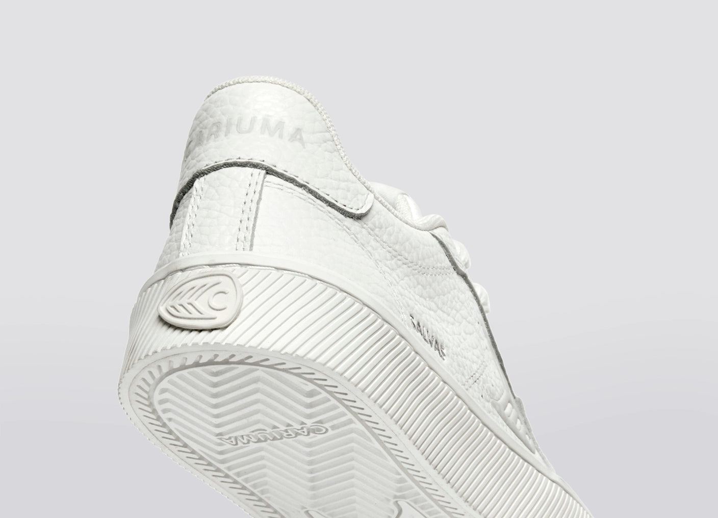 SALVAS 經典 高級皮革運動鞋 白色