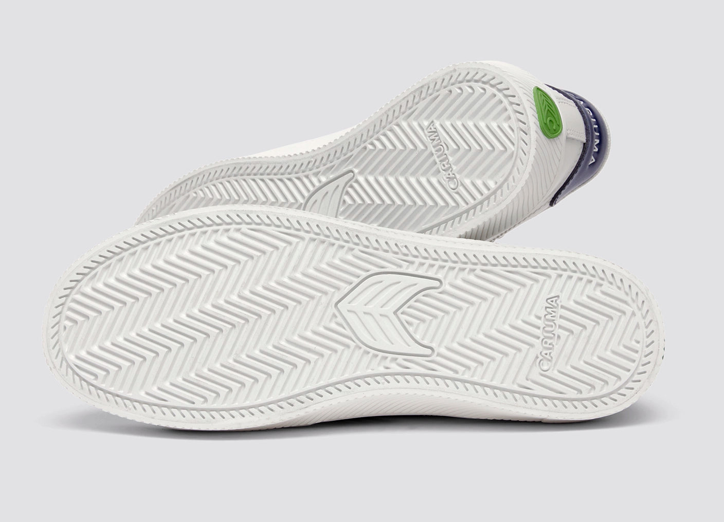 SALVAS 經典 皮革運動鞋 白色 海軍藍