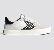 CATIBA PRO 2.0 經典厚底滑板運動鞋 煙灰白 黑色