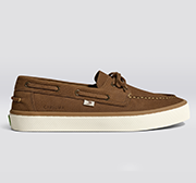 Mare  磨砂牛皮革 帆船鞋 摩卡棕