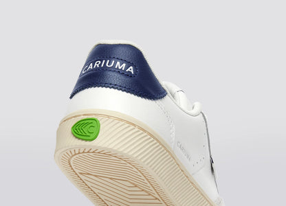 TOCA 皮革德訓運動鞋 白色 海軍藍