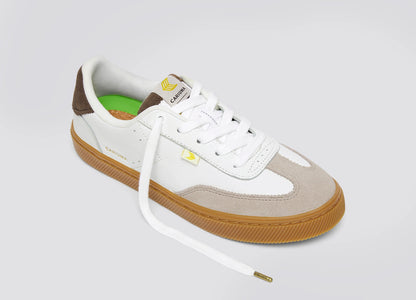 TOCA 高級皮革德訓運動鞋 灰棕 卡其